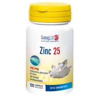 Longlife Zinc 25 mg 100 Compresse