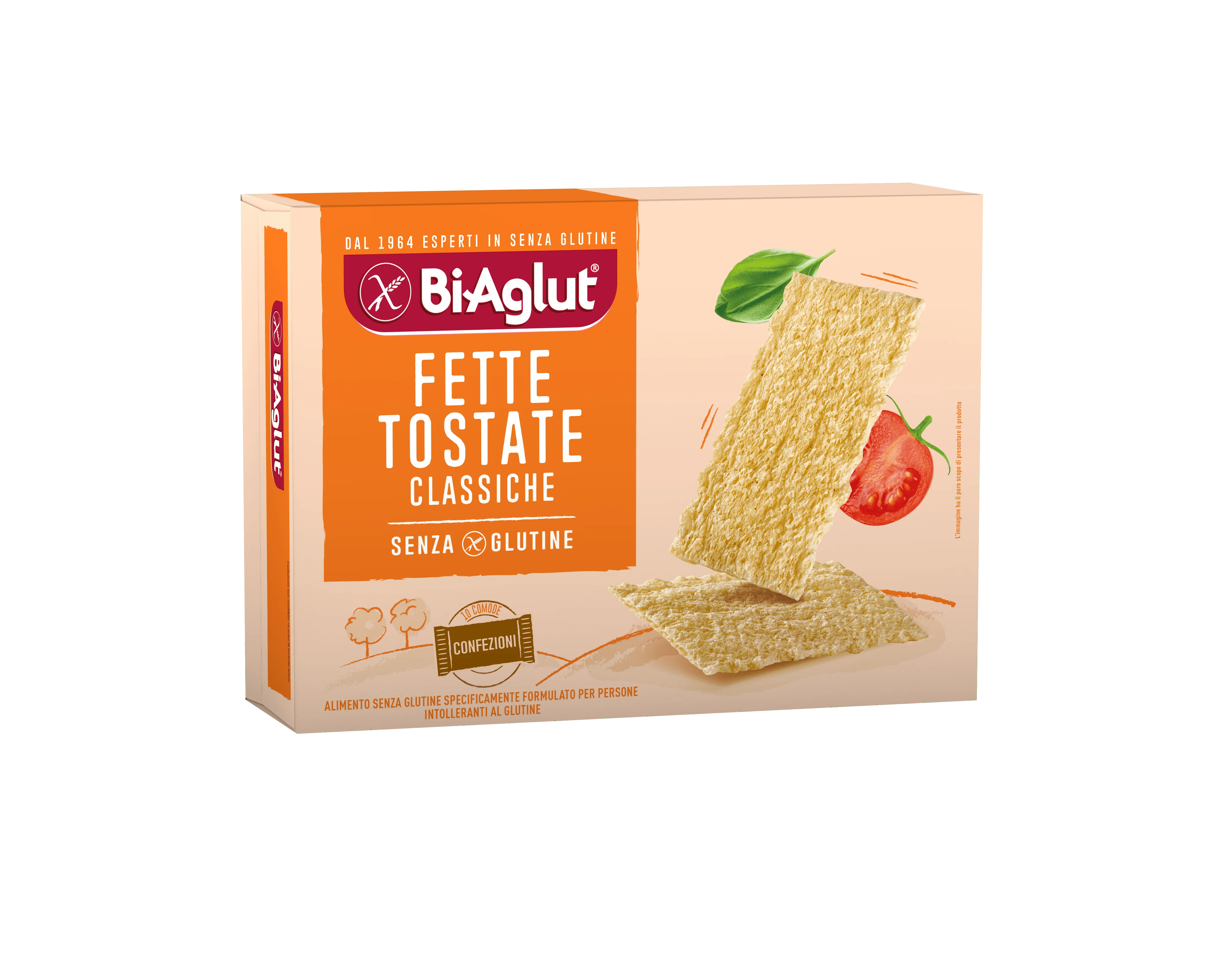 Biaglut Fette Tostate Senza Glutine 240 Gr (10 monoporzioni) Da Gustare Ovunque