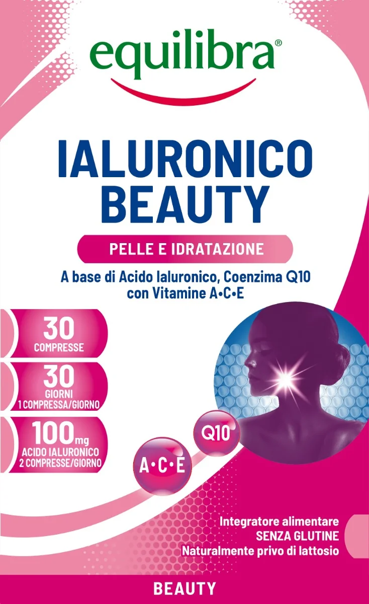 Equilibra Ialuronico Beauty 30 compresse Pelle idratata e protetta da radicali liberi