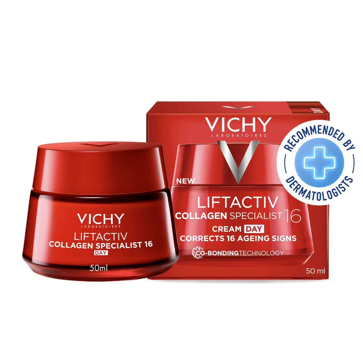 Vichy Liftactiv Collagen Specialist Crema Giorno 50 Ml Anti-età con Peptidi Pro-Collagene