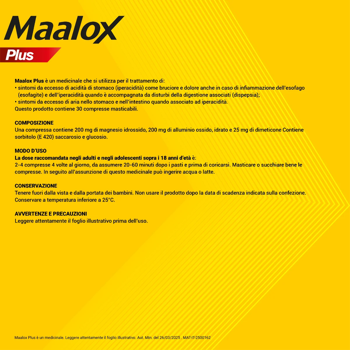 Maalox Plus 30 Compresse Masticabili Antiacido Antigonfiore