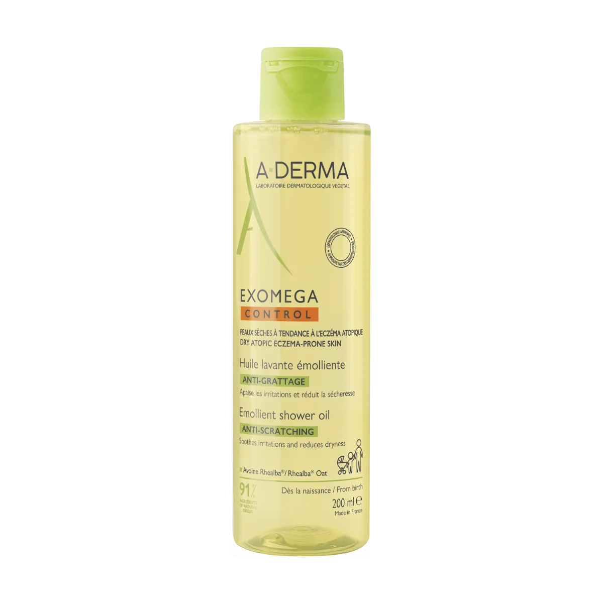 Aderma Exomega Control Olio Lavante Emolliente 200 Ml Per Pelli Secche