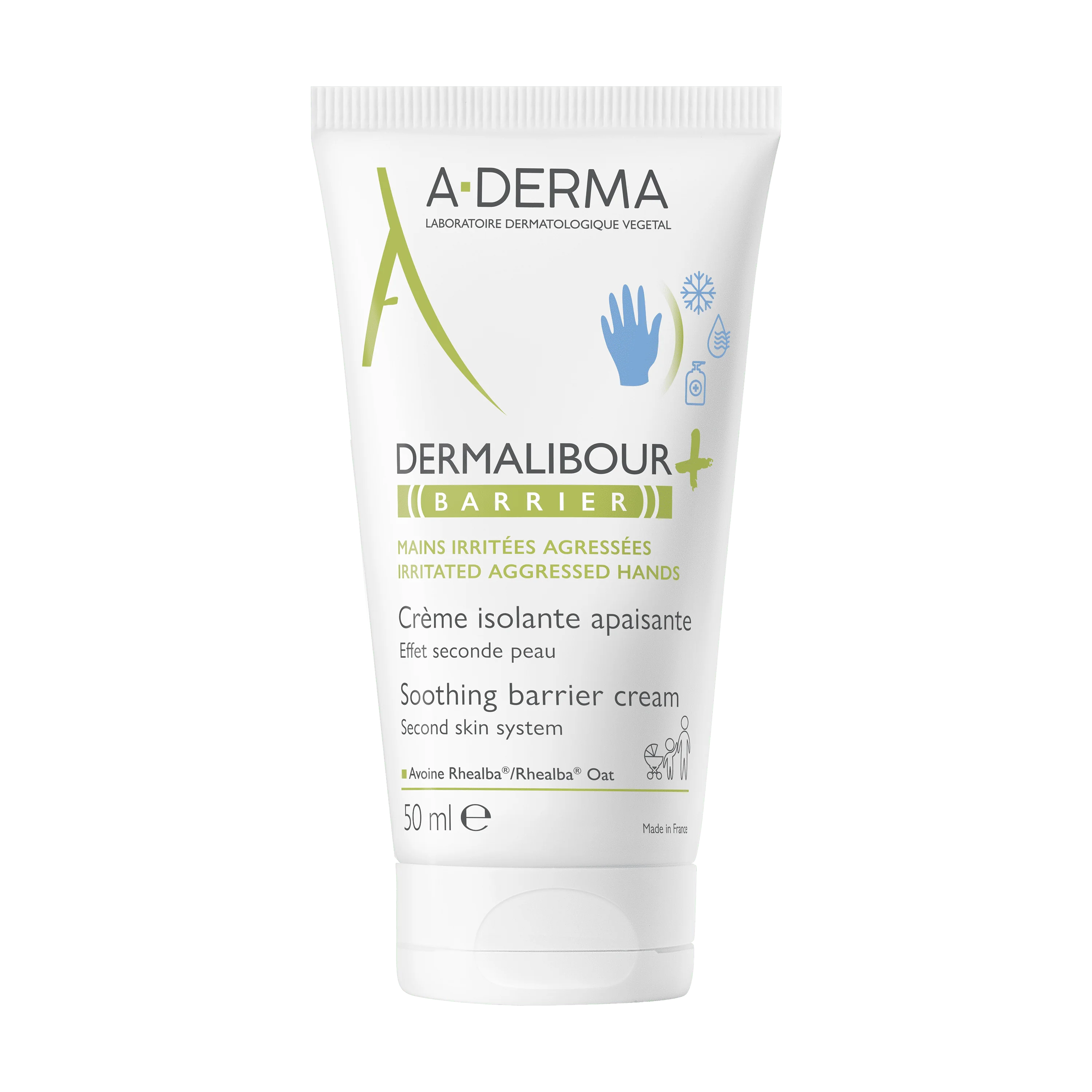 A-Derma Dermalibour + Barrier Crema isolante lenitiva 50 ml Pelle irritabile e fragilizzata
