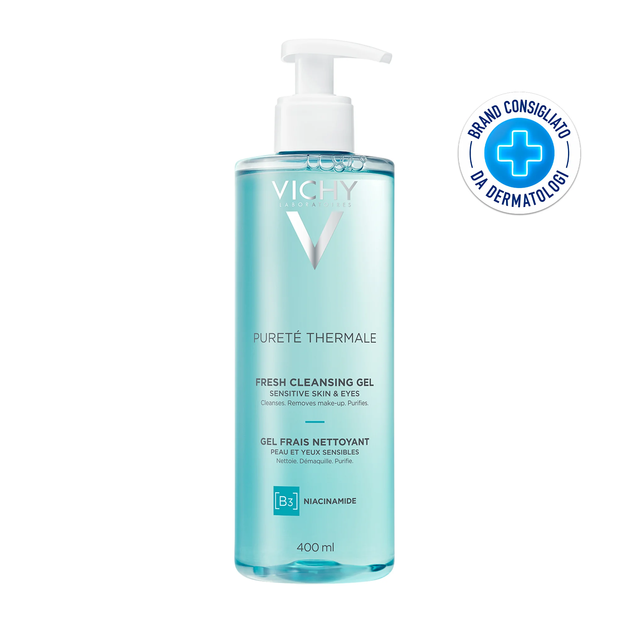 Vichy Pureté Thermale Gel Detergente 400 Ml Pulizia profonda