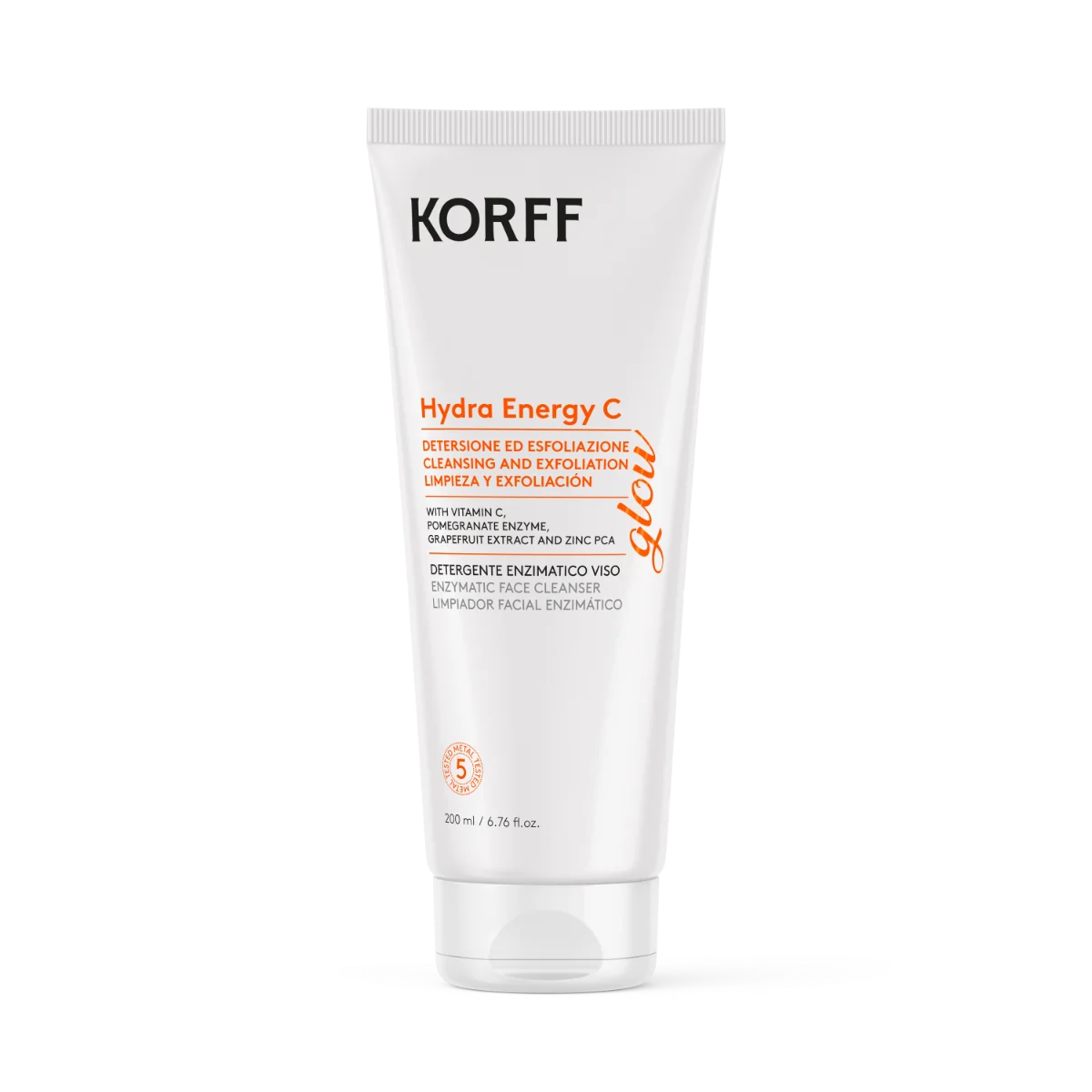 Korff Hydra Energy C Glow Gel Detergente Enzimatico 200 Ml Delicata Esfoliazione
