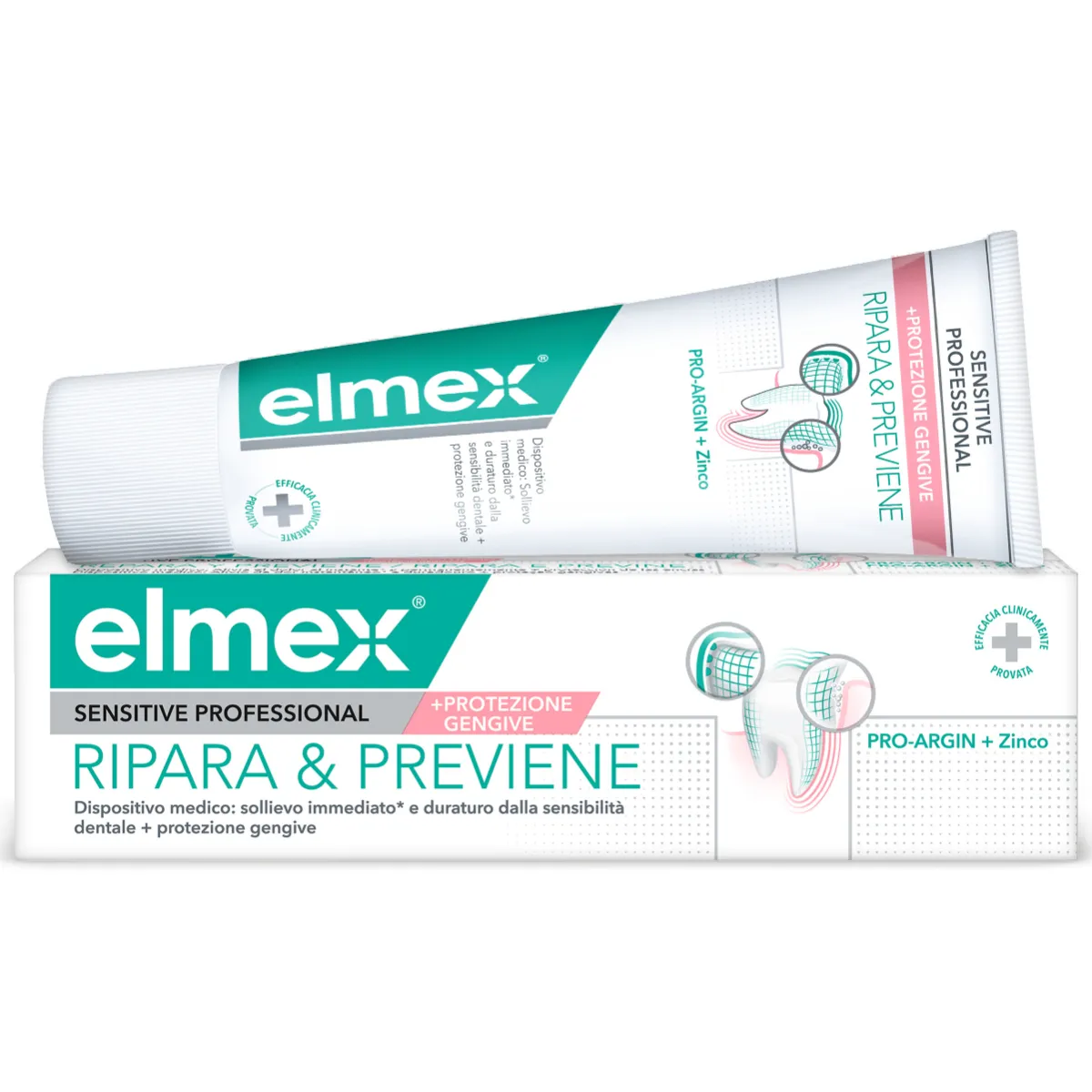 Elmex Sensitive Professional Ripara&Previene 75 ml Pro-Argin + Zinco