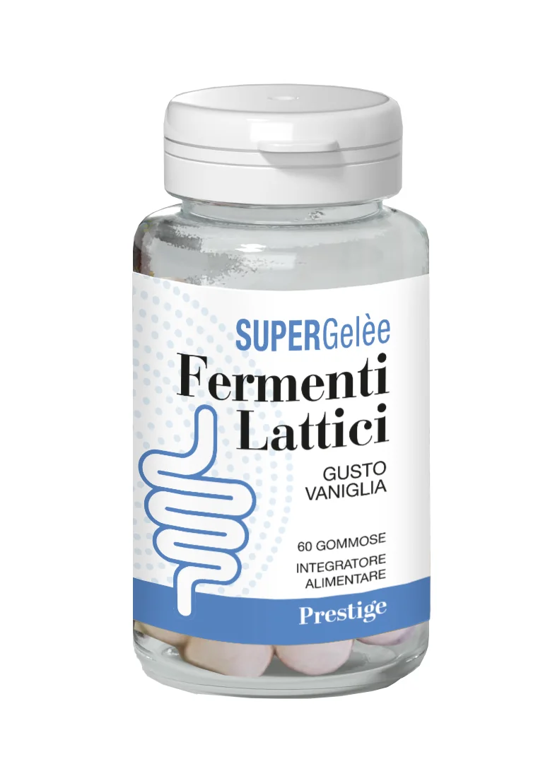 Supergelee Fermenti Lattici 60 Caramelle Gommose Gusto vaniglia