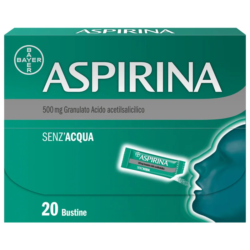 Aspirina in Granuli Antidolorifico 20 Bustine Mal di Testa