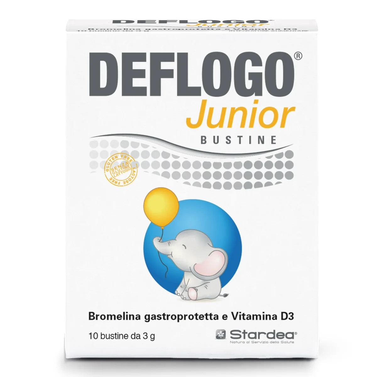 Deflogo Junior Integratore Con Bromelina 10 Bustine Bromelina