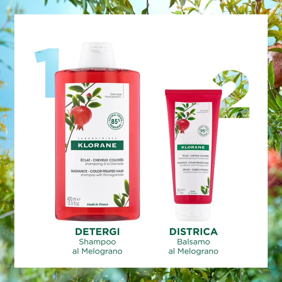 Klorane Balsamo Melograno 200 Ml Capelli Colorati