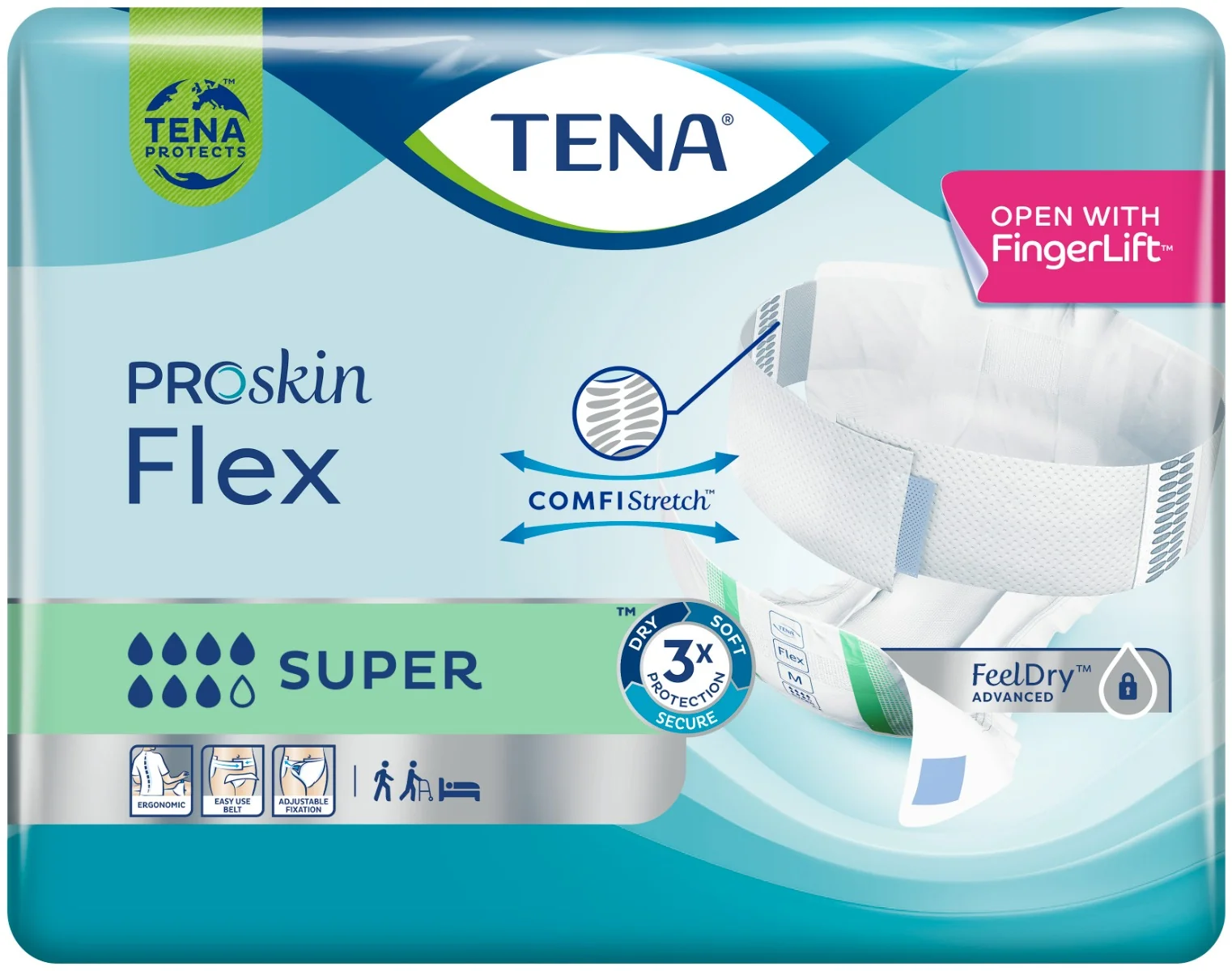 Tena Flex Super L 30 Pezzi Pannolone per Incontinenza