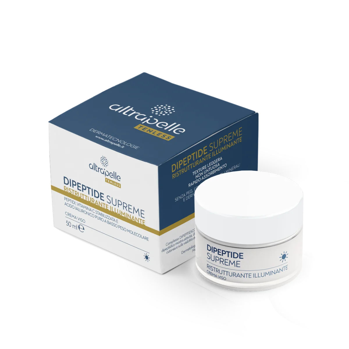 Altrapelle Tenless Crema Viso Giorno Dipeptide Supreme Ristrutturante e Illuminante