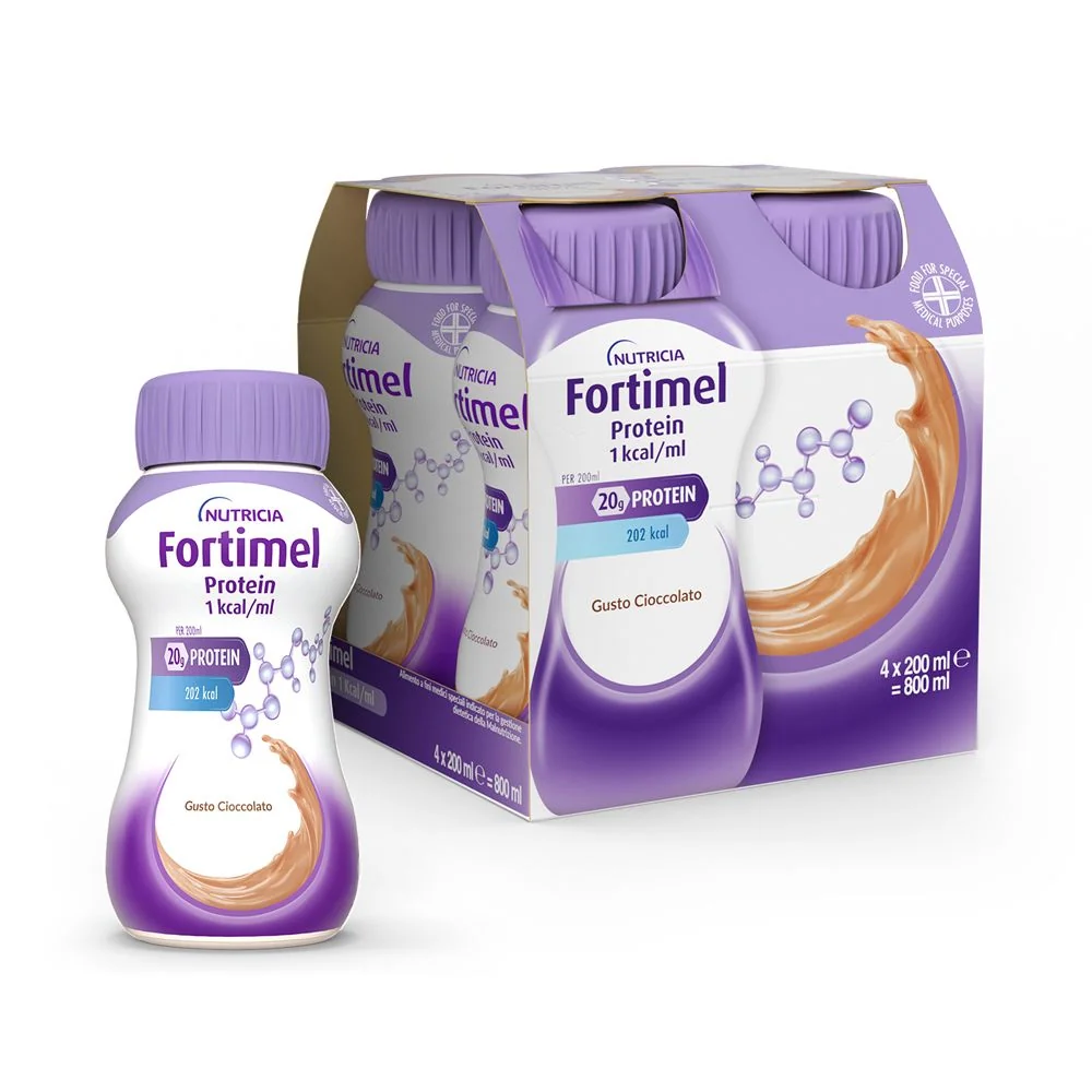 Fortimel Cioccolato 4x200 ml Bevanda Iperproteica