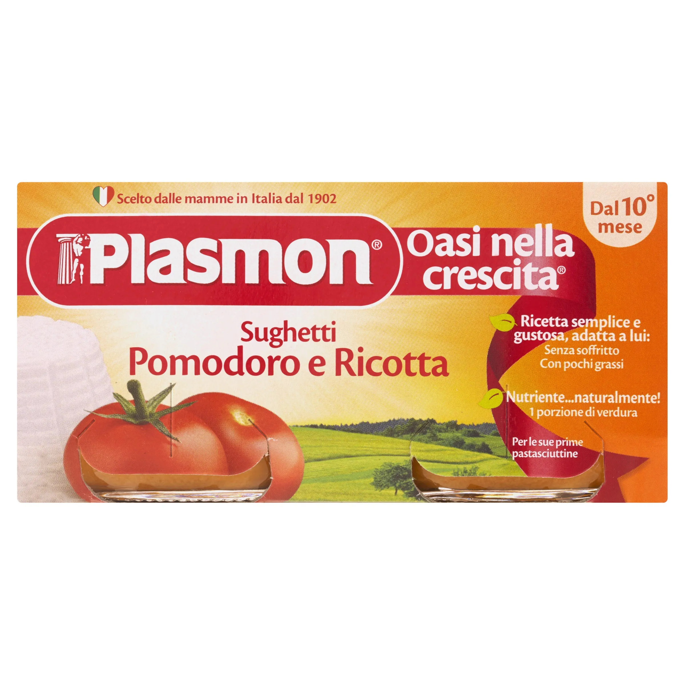 PLASMON I SUGHETTI POMODORO E RICOTTA 2X80 G