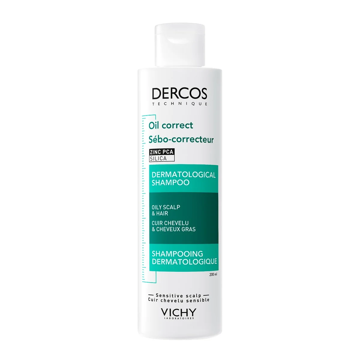 Vichy Dercos Shampoo Sebo Regolatore 200 Ml Capelli Grassi