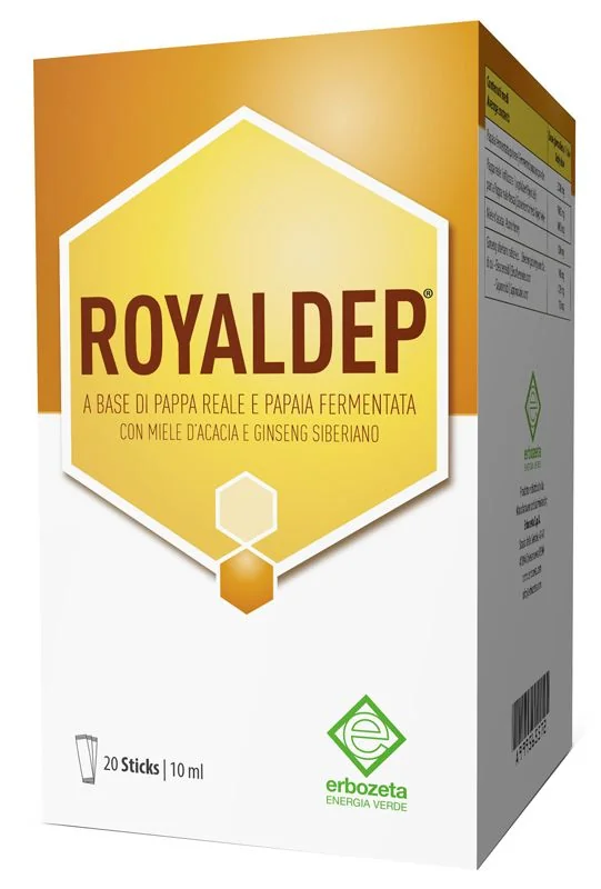 Erbozeta Royaldep 20 Stick Liquidi Integratore Pappa Reale