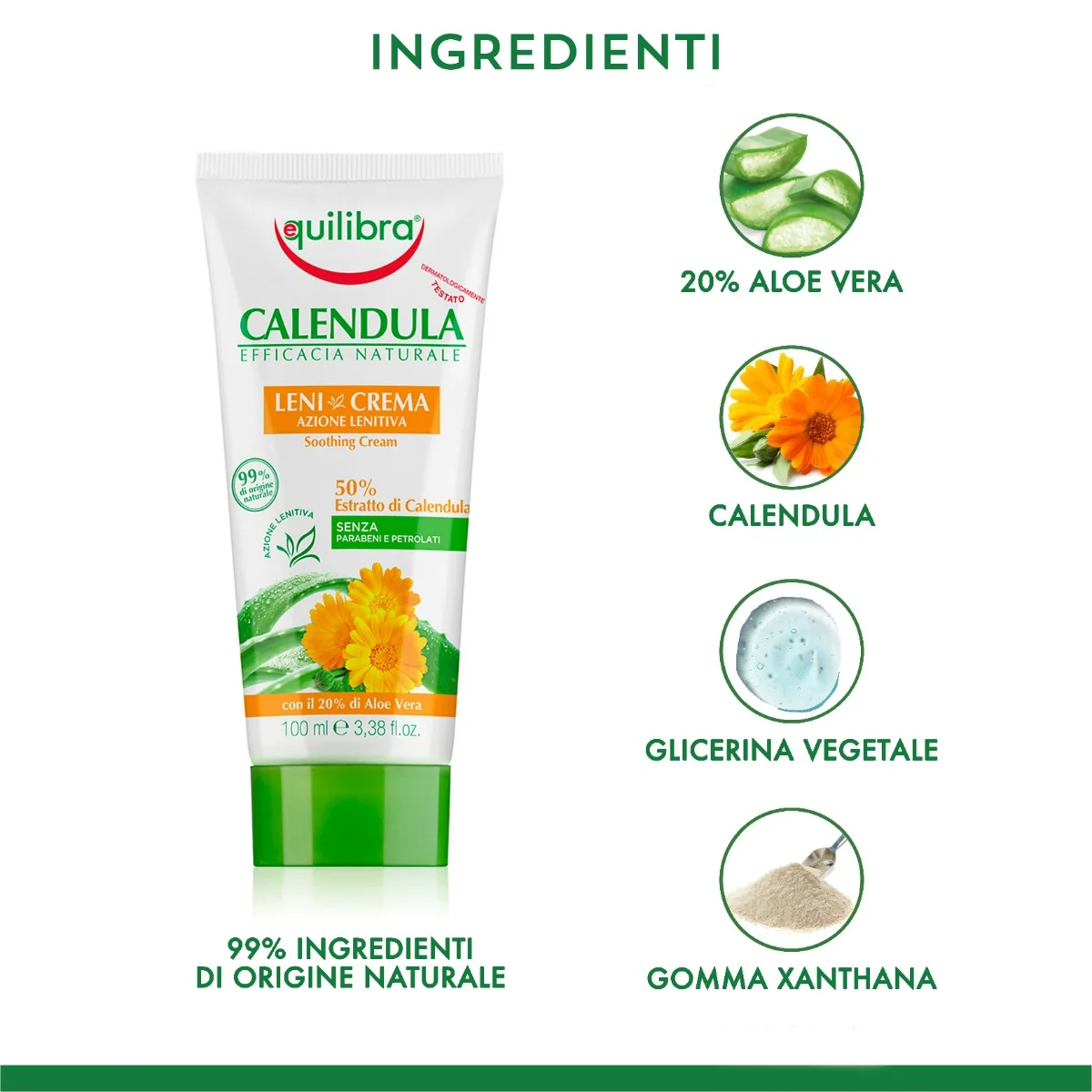 Equilibra Calendula 100 ml Crema Lenitiva