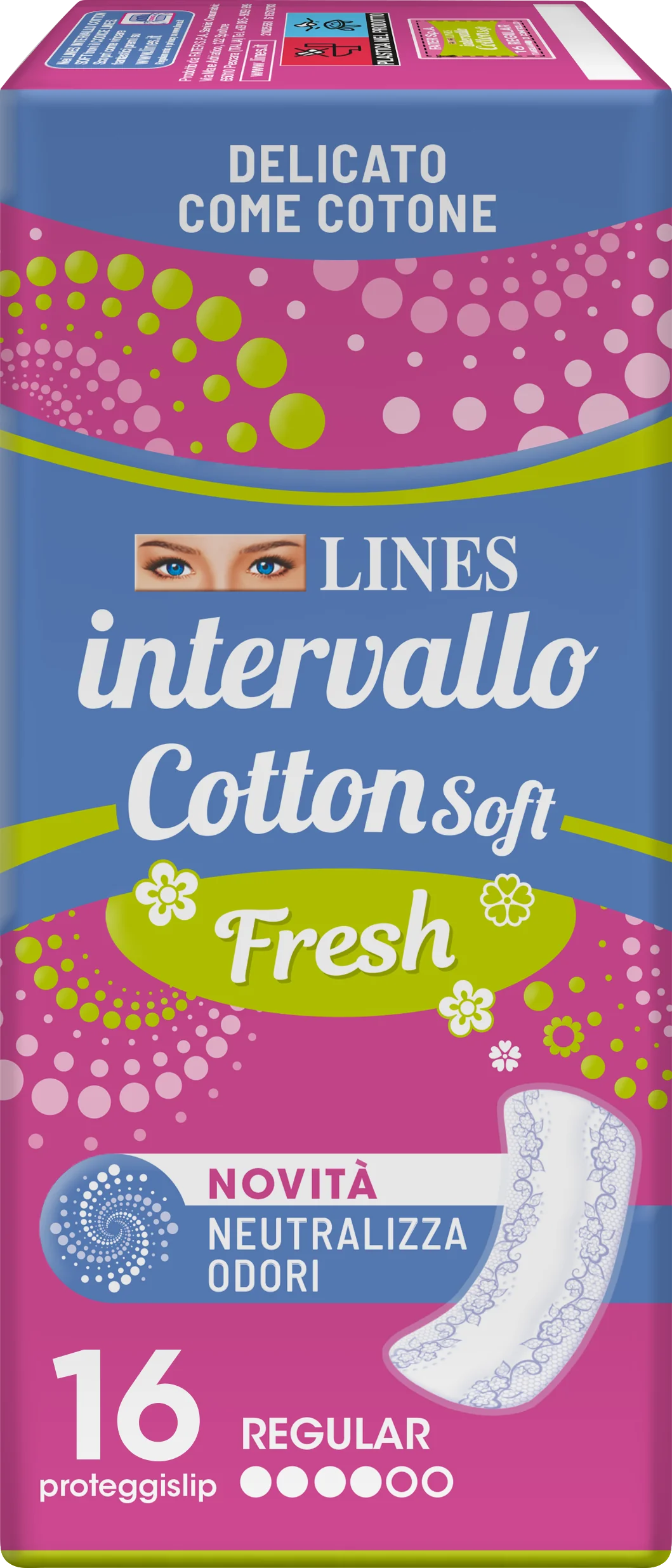Lines Proteggislip Intervallo Cotton Distesi 16 Pezzi Protezione Leggera