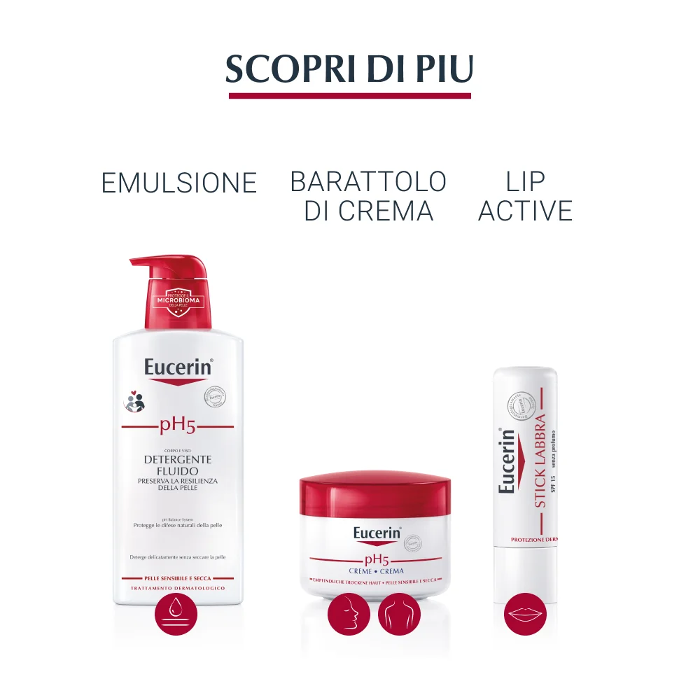 Eucerin pH5 Sapone Solido Pelle Sensibile 100 g Pelli secche, sensibili e problematiche