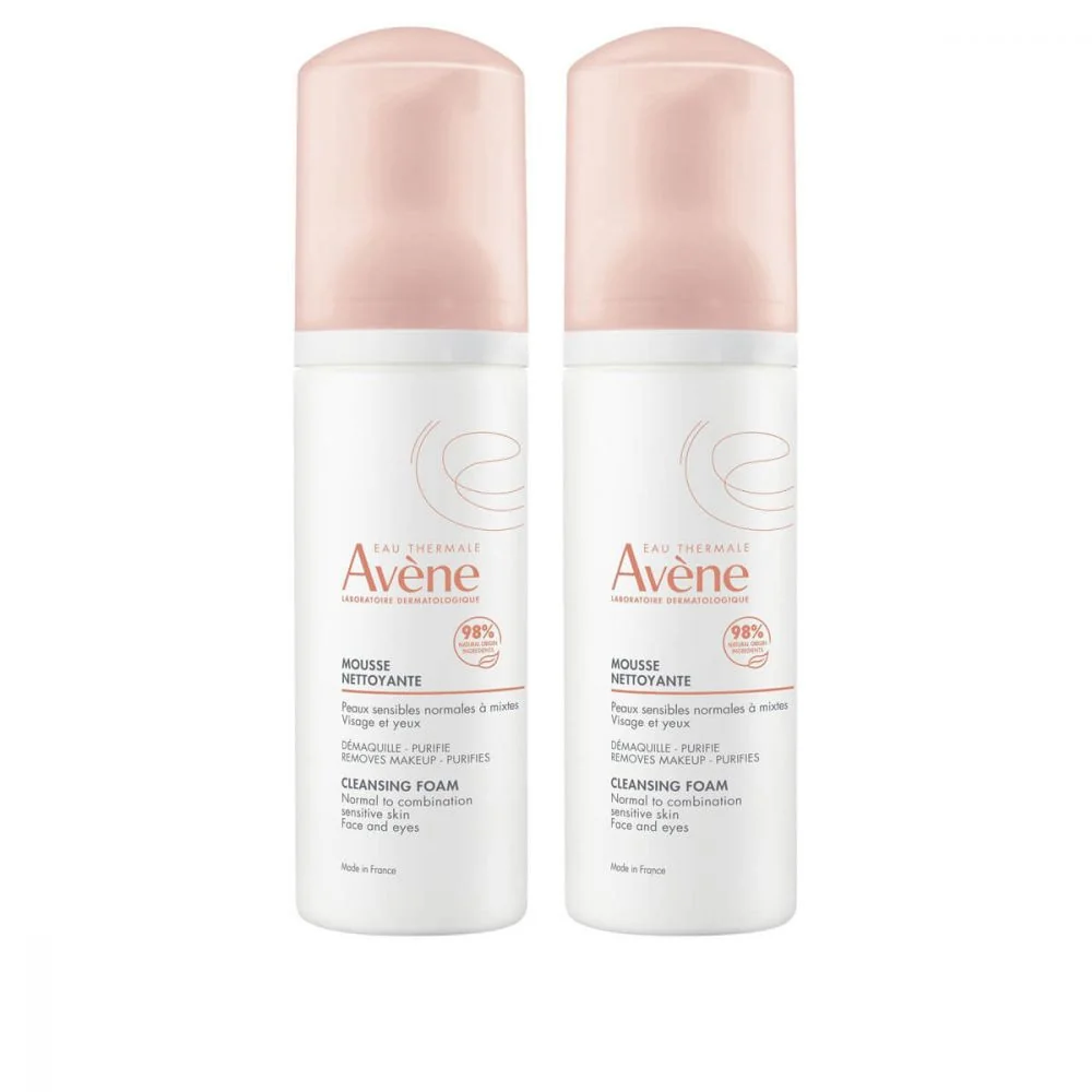 Avène Duo Mousse Detergente 2 x 150 ml Detersione viso e occhi