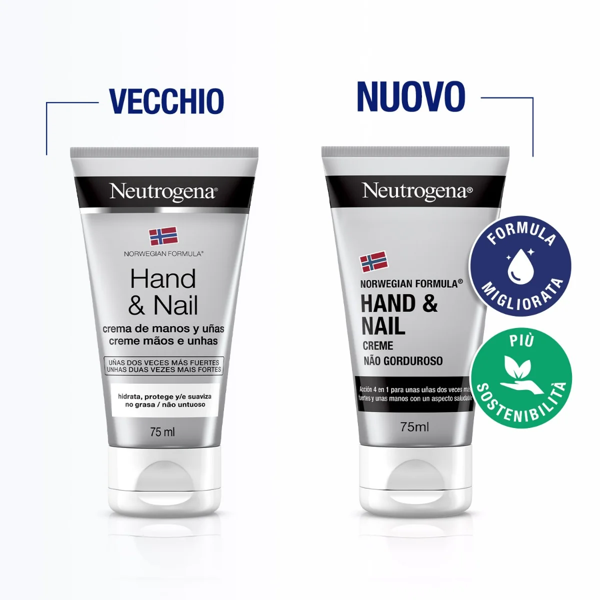 Neutrogena Formula Norvegese Crema Mani e Unghie 75 ml Idrata Intensamente