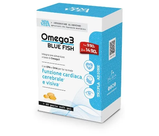 Sanavita Omega 3 Bluefish Integratore Per Funzione Cardiaca 60 Capsule