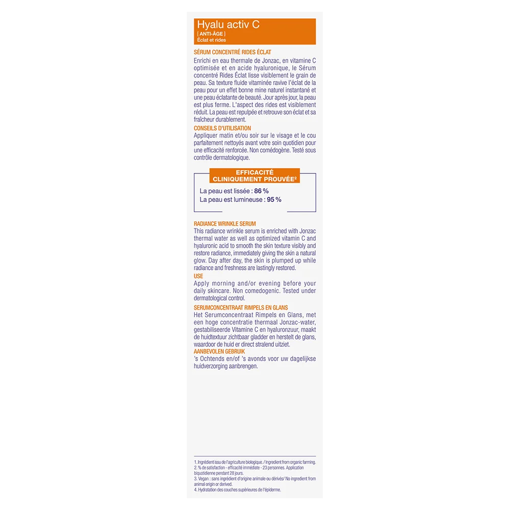 Eau Thermale Jonzac Hyalu Activ C Serum 30 ml Siero Antirughe