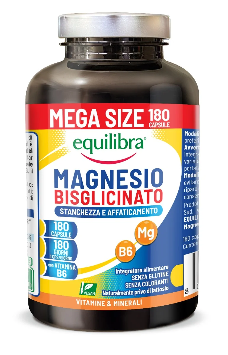 Equilibra Magnesio Bisglicinato 180 Capsule Stanchezza e Affaticamento