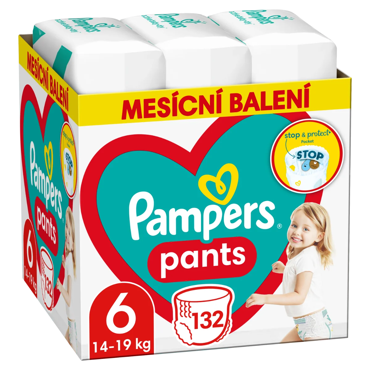 Pampers Pants 6 X 132 14-19Kg
