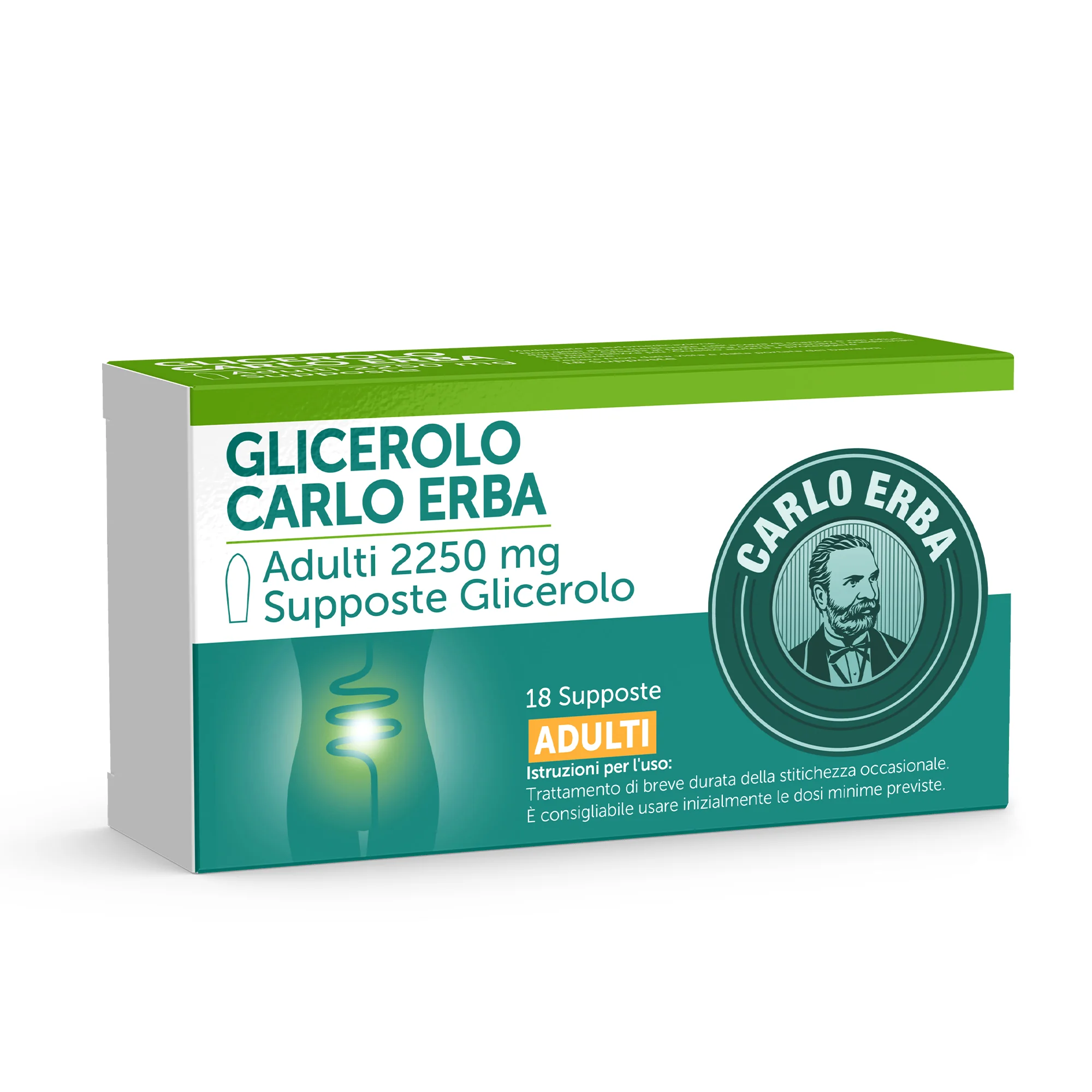 Carlo Erba Glicerolo Adulti 18 Supposte Stitichezza Occasionale