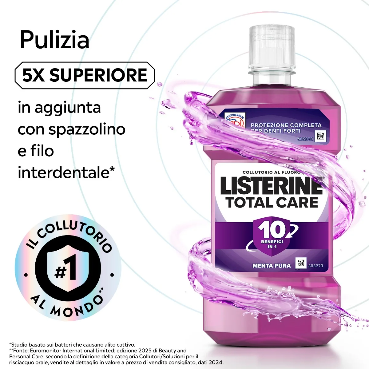 Listerine Total Care 500  ml Gusto Menta