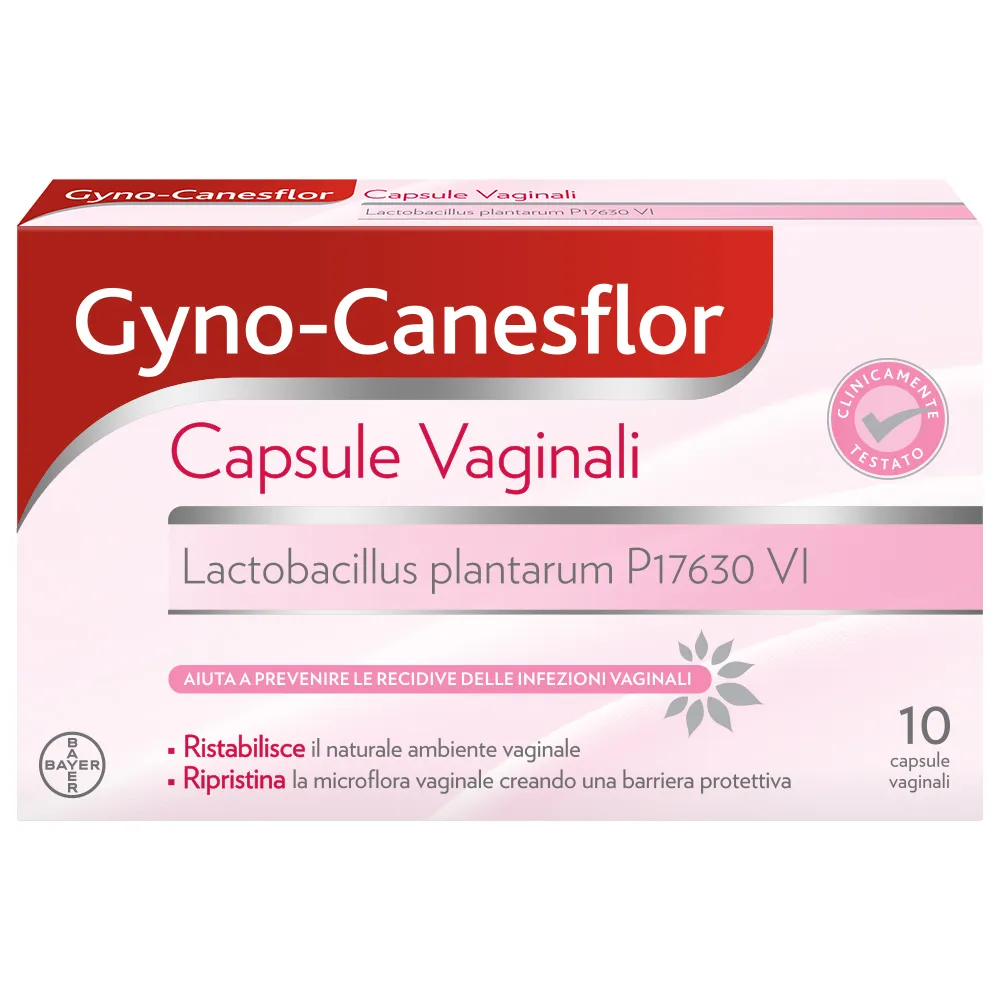 Gyno-Canesflor 10 Capsule Vaginali – Ovuli con Lattobacilli