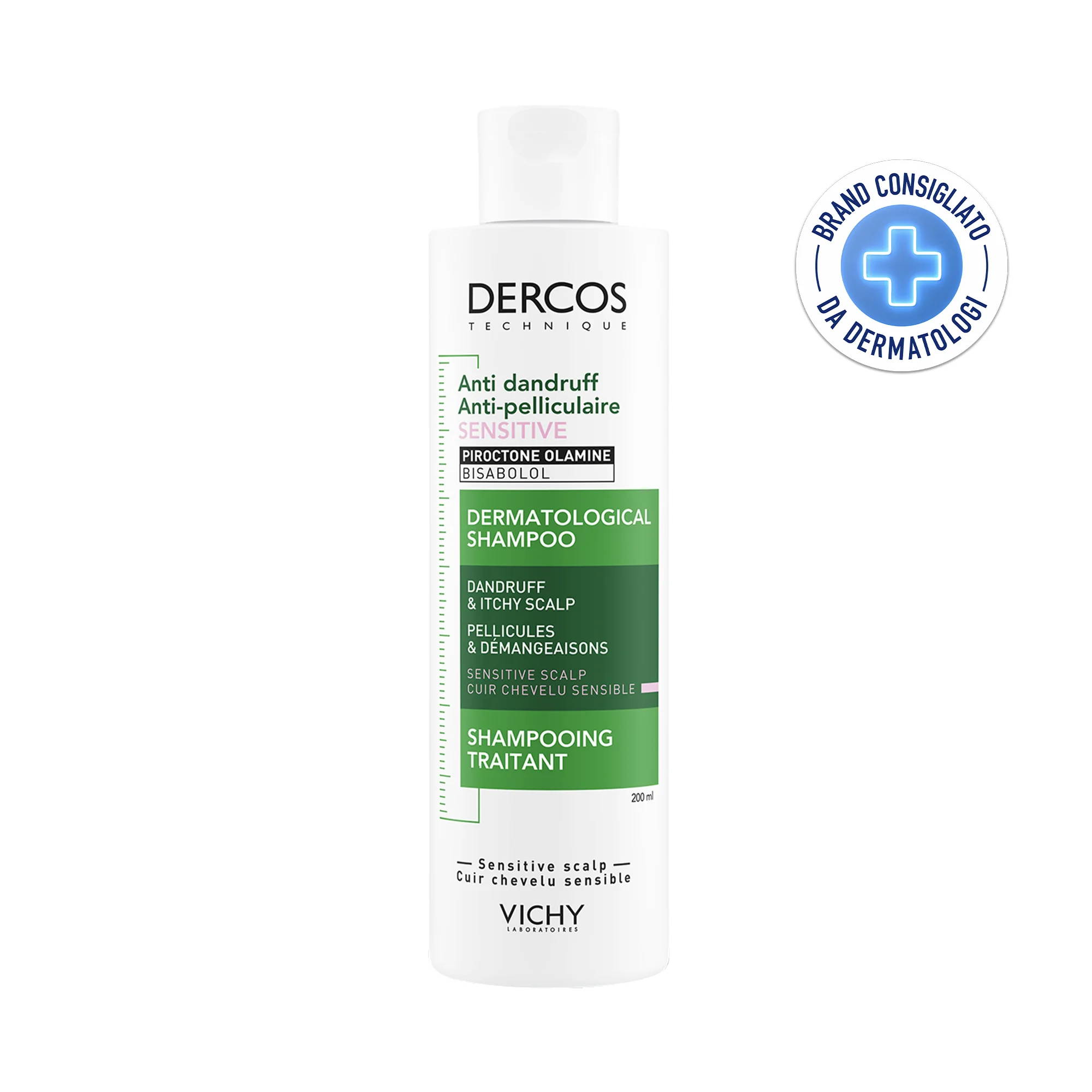 Vichy Dercos Antiforfora Sensitive Shampoo 200 ml Cuoio Capelluto Sensibile