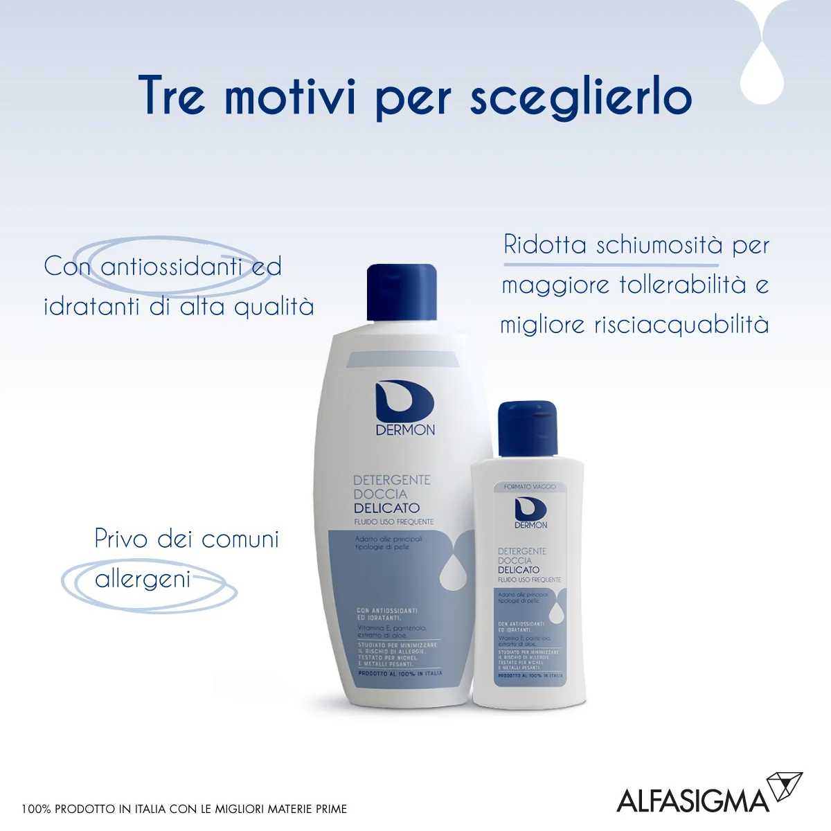 Dermon Detergente Doccia Delicato 400 ml Uso Frequente