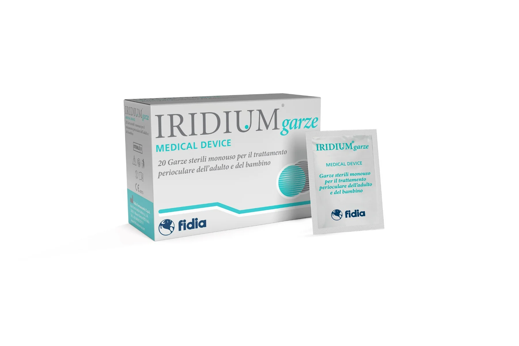 Iridium Garze Oculari Med 20 Pezzi Salviette Detergenti Perioculari
