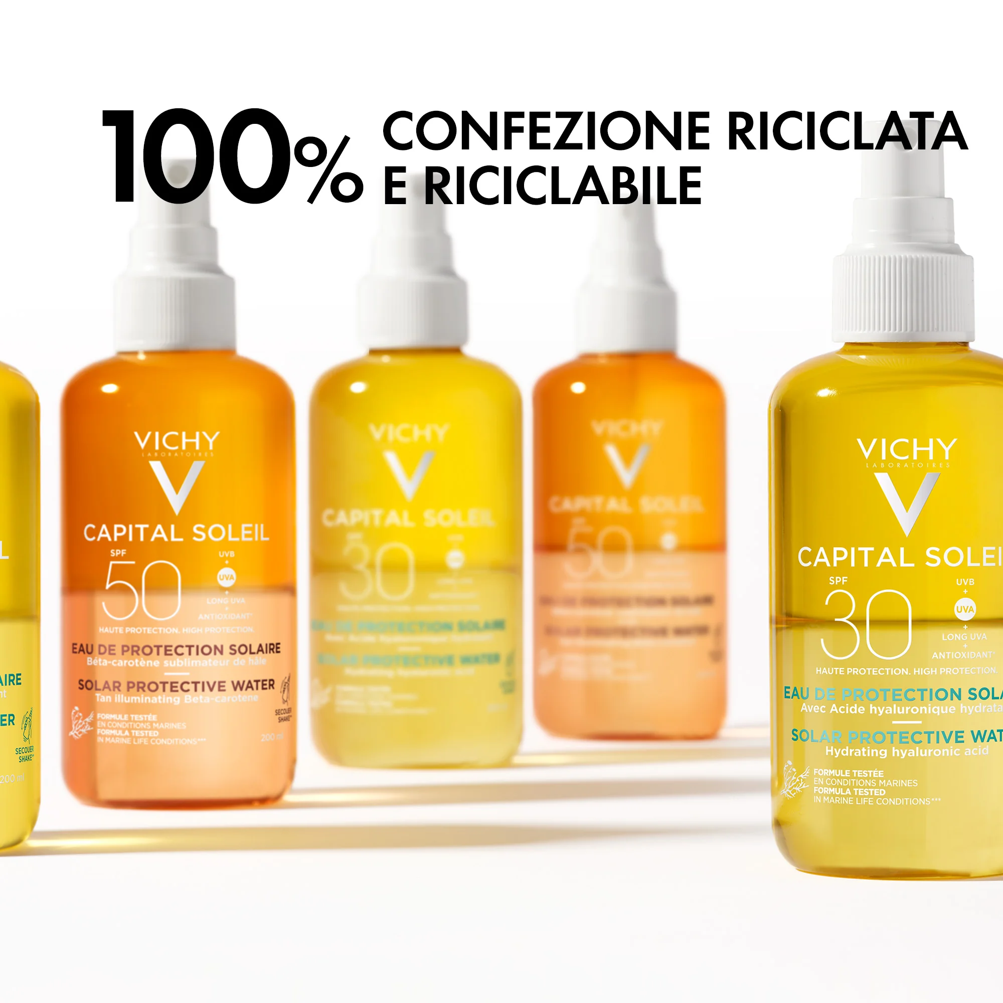 Vichy Ideal Soleil Acqua Solare SPF30, 200 Ml Protettiva idratante