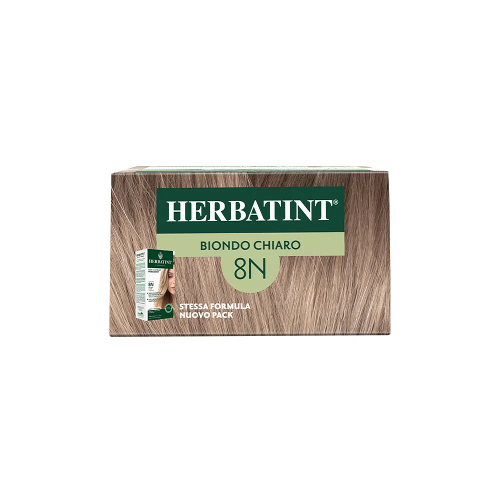 Herbatint Gel Colorante Permanente 8N Biondo Chiaro 170 Ml Colore Intenso e Duraturo