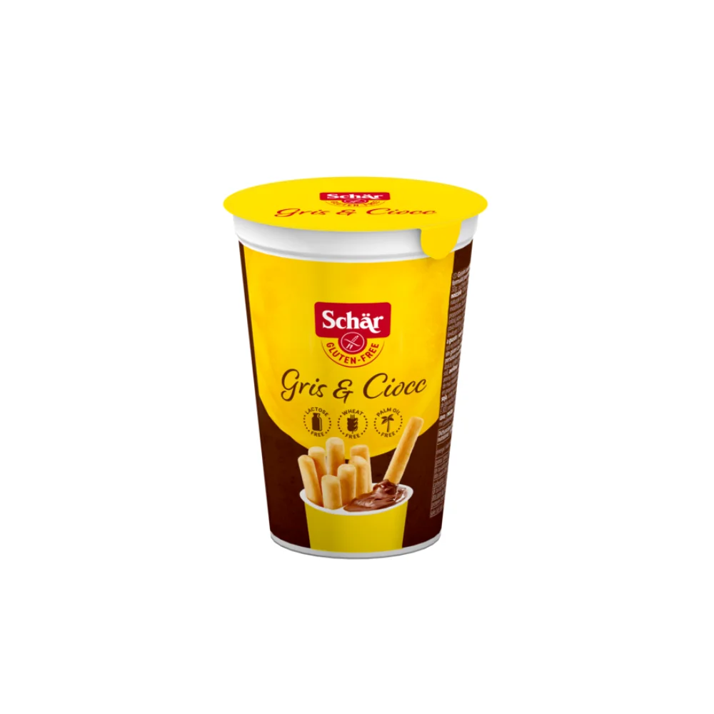 Schar Milly Gris & Ciocc Grissini Senza Glutine con Crema da Spalmare al Cacao 52 g Senza Glutine