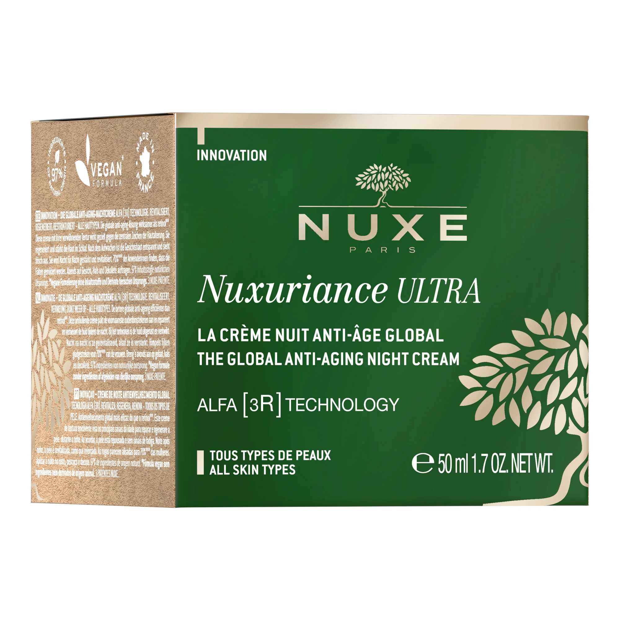 Nuxe Nuxuriance Ultra Crema Notte Anti Eta' Globale 50 Ml Rivitalizza la Pelle