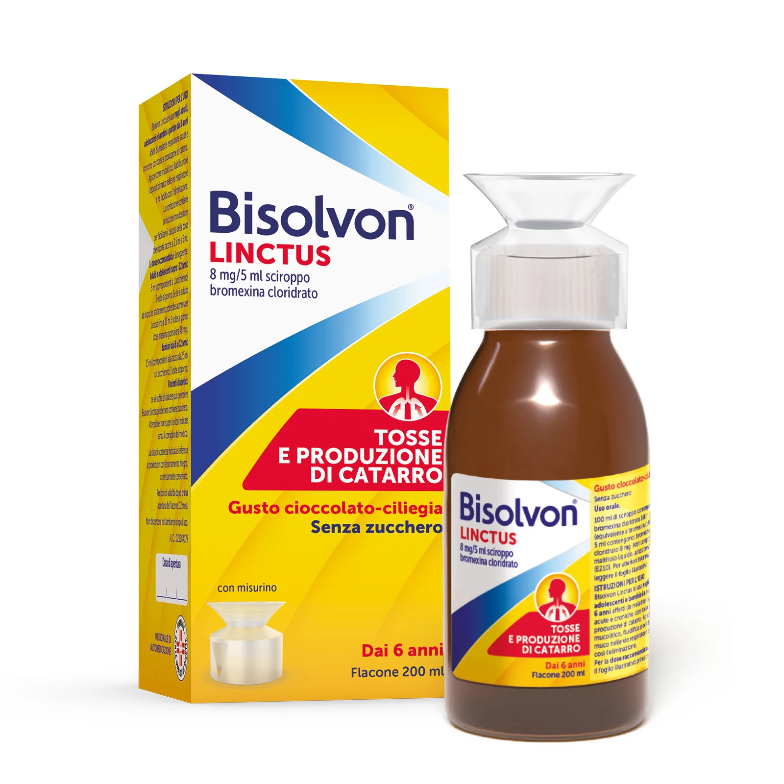 Bisolvon Linctus Sciroppo Flacone 200 Ml 8 Mg/5 Ml