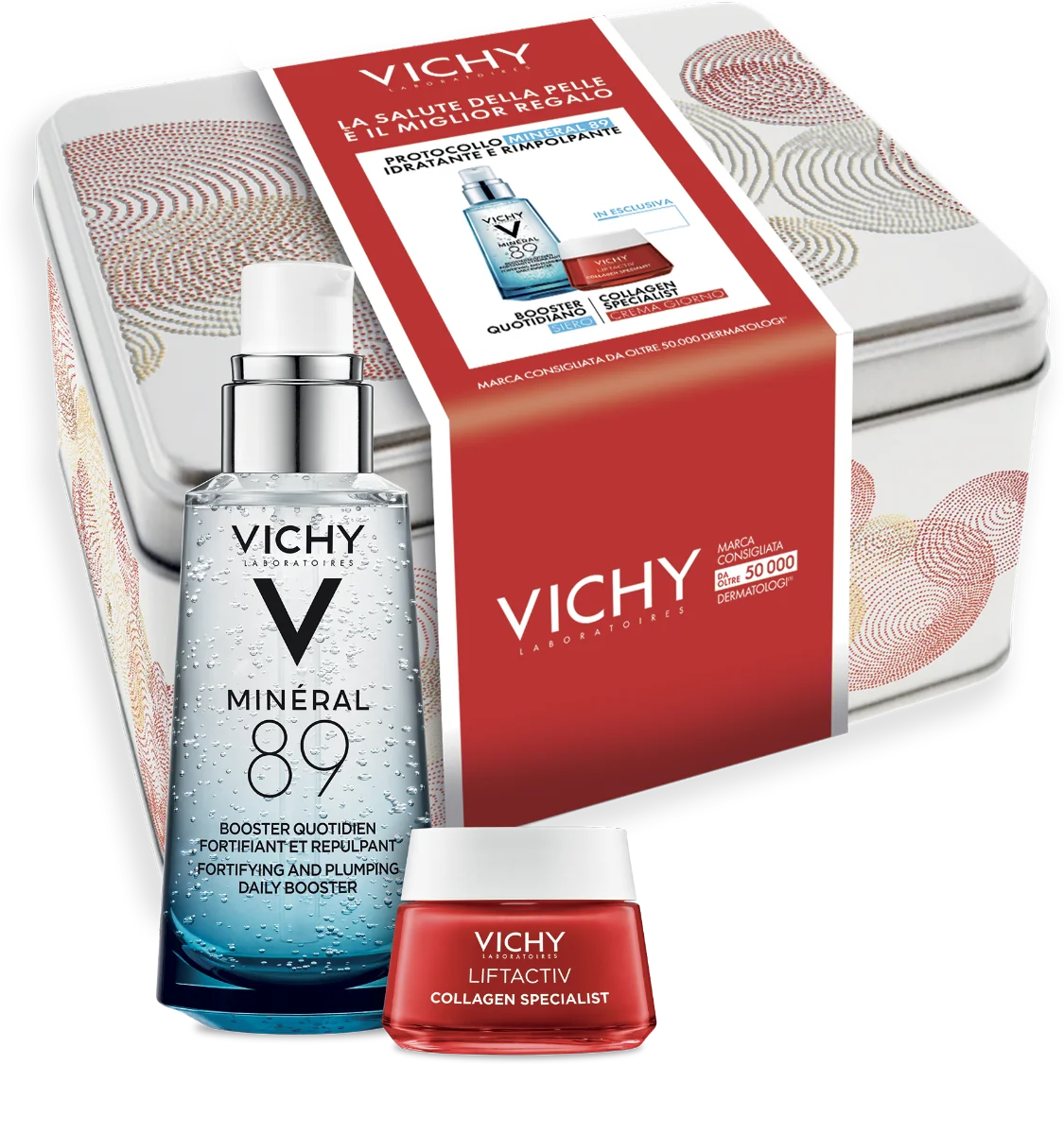 Vichy Mineral 89 Box Natale Mineral 89 50 ml + Mini Collagen Specialist 15 ml