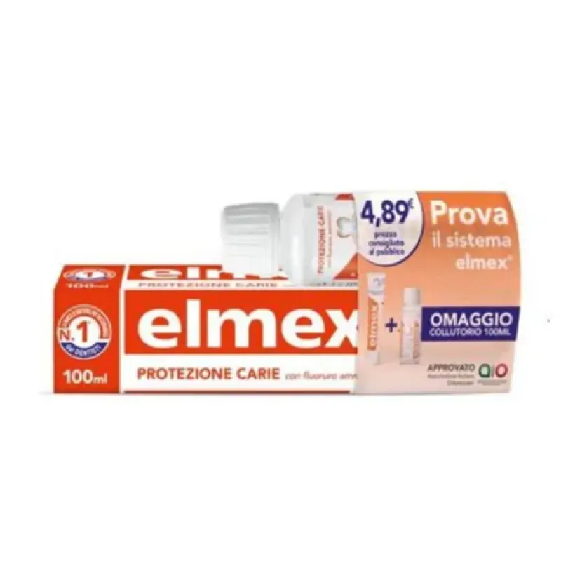 Elmex Protezione Carie Dentifricio 75 ml + Collutorio 100 ml