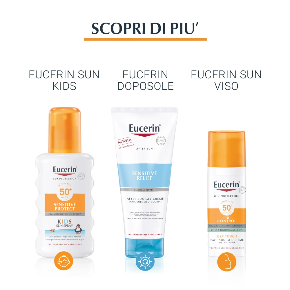 Eucerin Sun Spray Transparent Spf 50 200 ml Protezione Solare Alta