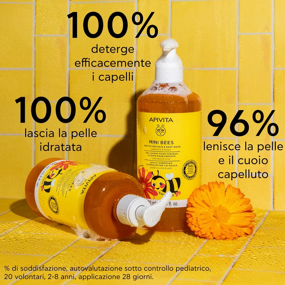 Apivita Kids Hair & Body Wash Calendula & Honey 500 Ml Pelli Delicate