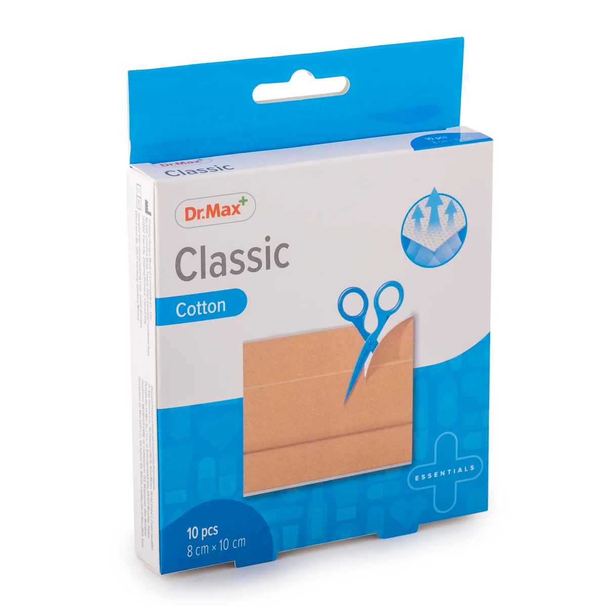 Dr. Max Cerotti Classici Cotone  8x10cm 10 Pezzi Cerotti
