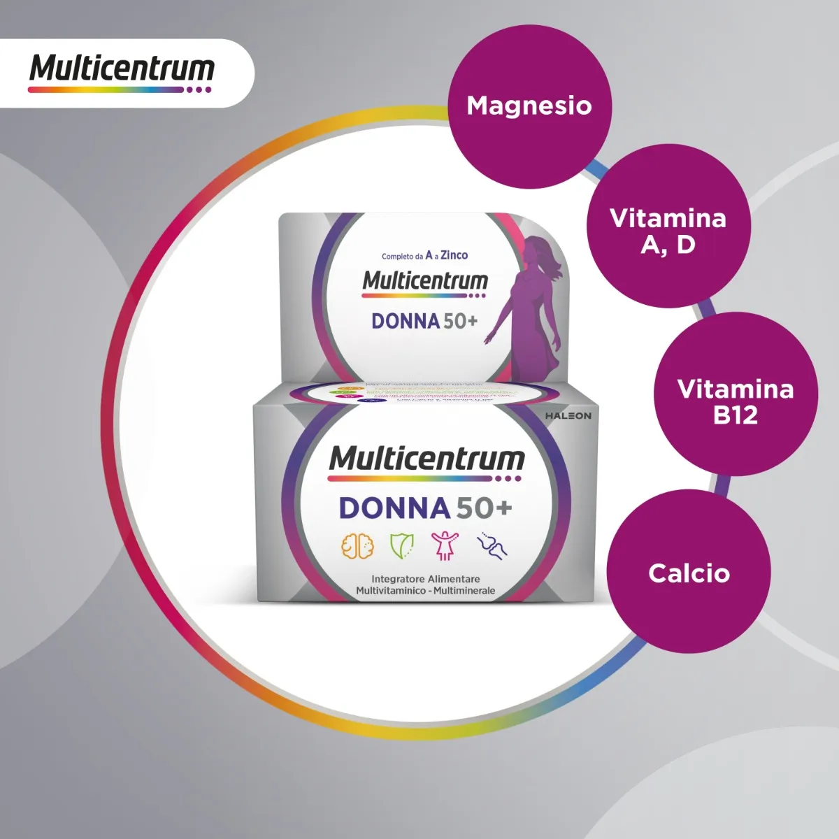 Multicentrum Donna 50 + 30 Compresse Integratore Multivitaminico Donna