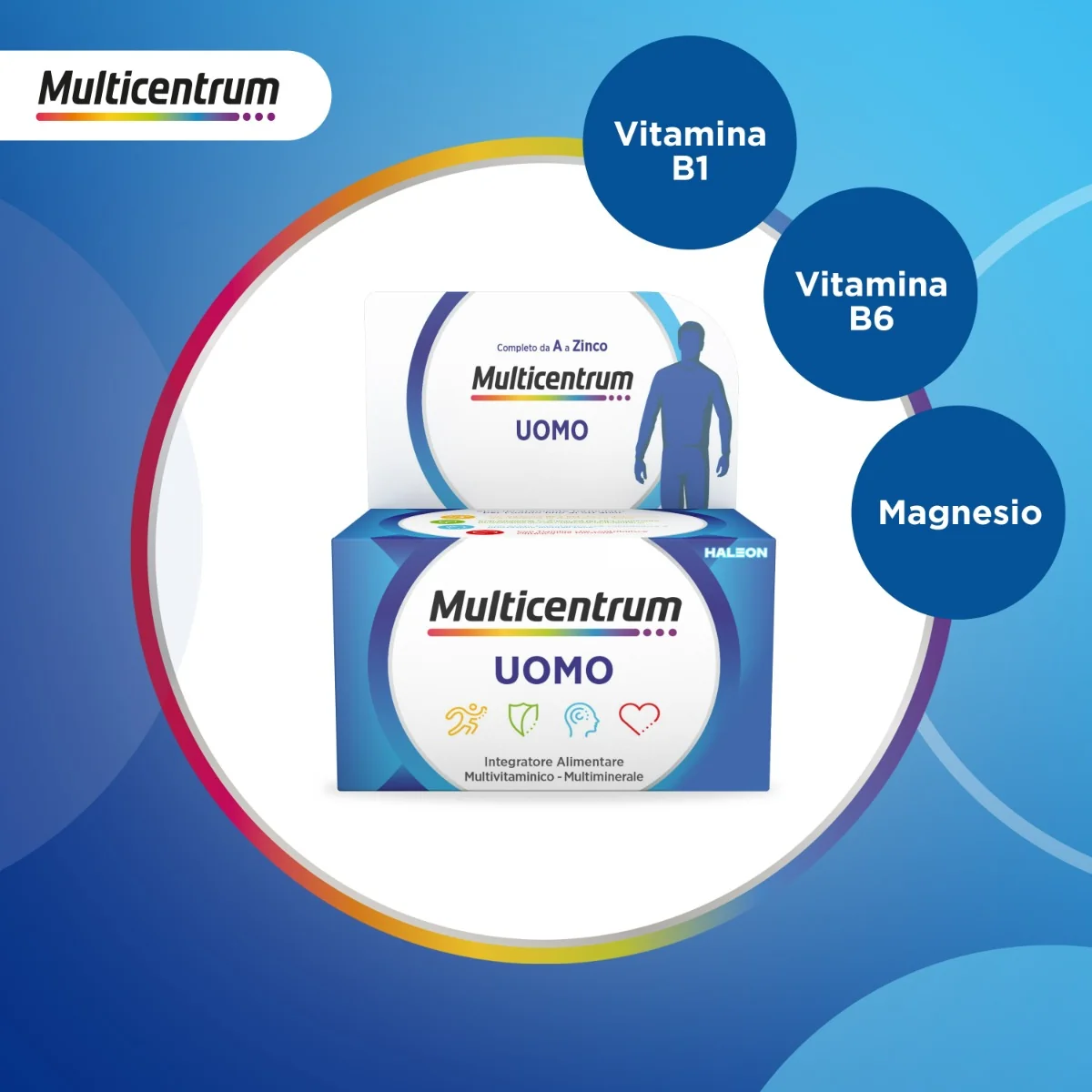 Multicentrum Uomo 90 Compresse Multivitaminico
