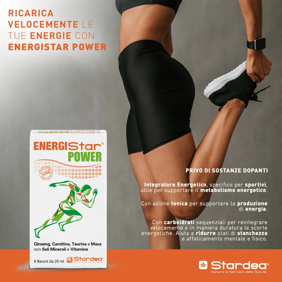 Energistar Power 6 Flaconcini Integratore Energetico
