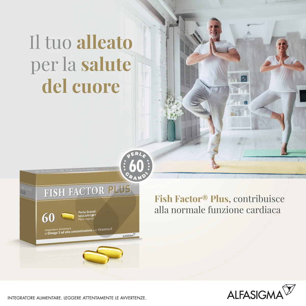 Fish Factor Plus 60 Perle Grandi Benessere Cardiaco