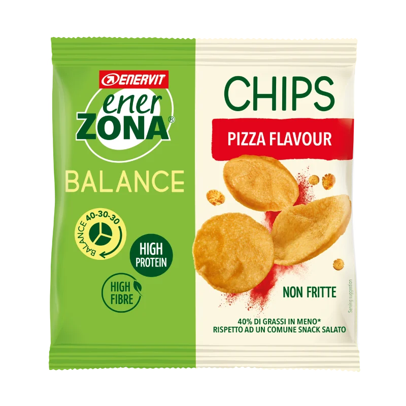 Enerzona Chips Pizza 23 G Snack Gustoso e Sano